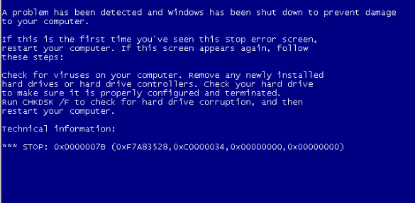 win7出现蓝屏代码0x0000007b怎么办 