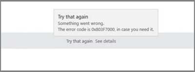 win10系统应用更新错误803F7000的解决方法 